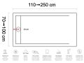 Walk-In Shower Tray with Extra-Flat Drain Channel - JENA XL
