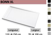 Large Format Shower Tray with Drain Channel - BONN XL COVER