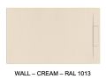 Custom-Made Shower Tray with Wall Drain WALL DESIGN