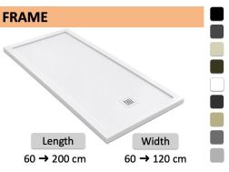 Walk-In Shower Tray with Raised Edges – FRAME