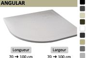Extra-Flat Quadrant Shower Tray - VERONE ANGULAR