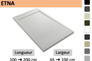 Extra-flat resin gutter shower tray ETNA COVER