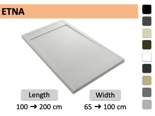 Extra-flat resin gutter shower tray - ETNA COVER