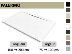 Side Drain Shower Tray with Drain Channel – PALERMO