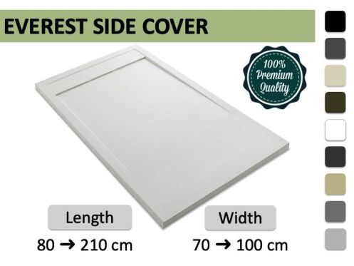 Premium Shower Tray with Drain Channel EVEREST SIDE COVER