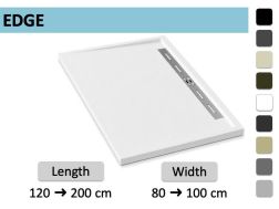 Shower tray lateral drain - EDGE
