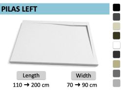 Extra-Flat Left Corner Drain Shower Tray – PILAS GAUCHE