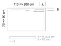 Extra-Flat Left Corner Drain Shower Tray PILAS GAUCHE