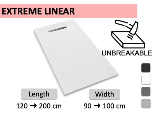 Flexible and Ultra-Resistant Linear Drain Shower Tray – EXTREME LINEAR