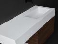 Custom-made suspended or built-in vasin top - LEEDS 50