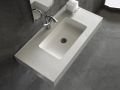 Custom-made suspended or built-in vasin top - LEEDS 50