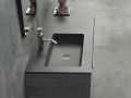 Custom-made suspended or built-in vasin top - LEEDS 50
