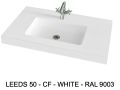 Custom-made suspended or built-in vasin top - LEEDS 50
