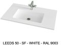 Custom-made suspended or built-in vasin top - LEEDS 50