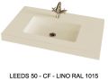 Custom-made suspended or built-in vasin top - LEEDS 50