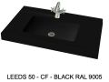 Custom-made suspended or built-in vasin top - LEEDS 50