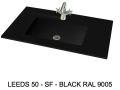 Custom-made suspended or built-in vasin top - LEEDS 50