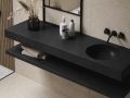 Custom-made round vanity top wall-hung or built-in - LEEDS Ø30