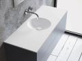 Custom-made round vanity top wall-hung or built-in - LEEDS Ø30