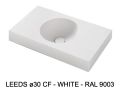 Custom-made round vanity top wall-hung or built-in - LEEDS Ø30