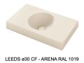 Custom-made round vanity top wall-hung or built-in - LEEDS Ø30