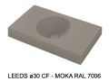 Custom-made round vanity top wall-hung or built-in - LEEDS Ø30