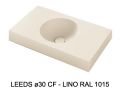 Custom-made round vanity top wall-hung or built-in - LEEDS Ø30