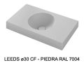 Custom-made round vanity top wall-hung or built-in - LEEDS Ø30