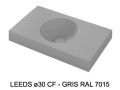 Custom-made round vanity top wall-hung or built-in - LEEDS Ø30