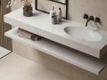Custom-made oval vanity top wall-hung or built-in - LEEDS OVAL