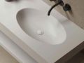 Custom-made oval vanity top wall-hung or built-in - LEEDS OVAL