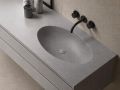Custom-made oval vanity top wall-hung or built-in - LEEDS OVAL