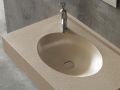 Custom-made oval vanity top wall-hung or built-in - LEEDS OVAL