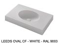 Custom-made oval vanity top wall-hung or built-in - LEEDS OVAL