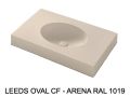 Custom-made oval vanity top wall-hung or built-in - LEEDS OVAL