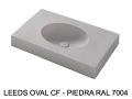 Custom-made oval vanity top wall-hung or built-in - LEEDS OVAL