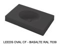 Custom-made oval vanity top wall-hung or built-in - LEEDS OVAL