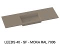 Custom Shallow Depth Wall-Hung or Built-In Vanity Top – LEEDS 40