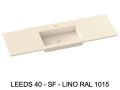 Custom Shallow Depth Wall-Hung or Built-In Vanity Top – LEEDS 40