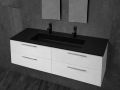 Custom Wall-Hung or Countertop Double Vanity Top – LEEDS XL 85 