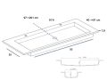 Custom Wall-Hung or Countertop Double Vanity Top – LEEDS XL 85 