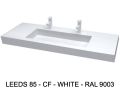 Custom Wall-Hung or Countertop Double Vanity Top – LEEDS XL 85 