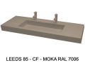 Custom Wall-Hung or Countertop Double Vanity Top – LEEDS XL 85 