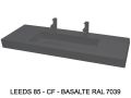Custom Wall-Hung or Countertop Double Vanity Top – LEEDS XL 85 