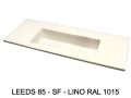 Custom Wall-Hung or Countertop Double Vanity Top – LEEDS XL 85 
