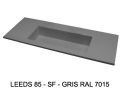 Custom Wall-Hung or Countertop Double Vanity Top – LEEDS XL 85 