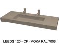 Custom-made XXL double vanity top wall-hung or countertop - LEEDS XXL 120