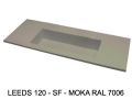 Custom-made XXL double vanity top wall-hung or countertop - LEEDS XXL 120