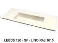Custom-made XXL double vanity top wall-hung or countertop - LEEDS XXL 120