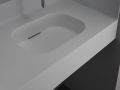Low-depth suspended or built-in vasin surface - GLASGOW 40